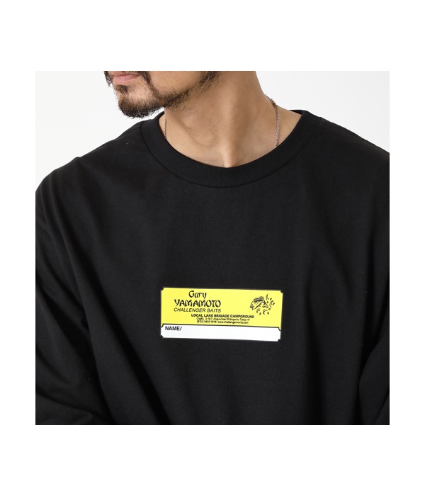 xGary YAMAMOTO L/S NAME TEE【BLACK】｜CHALLENGER｜MELTING POT