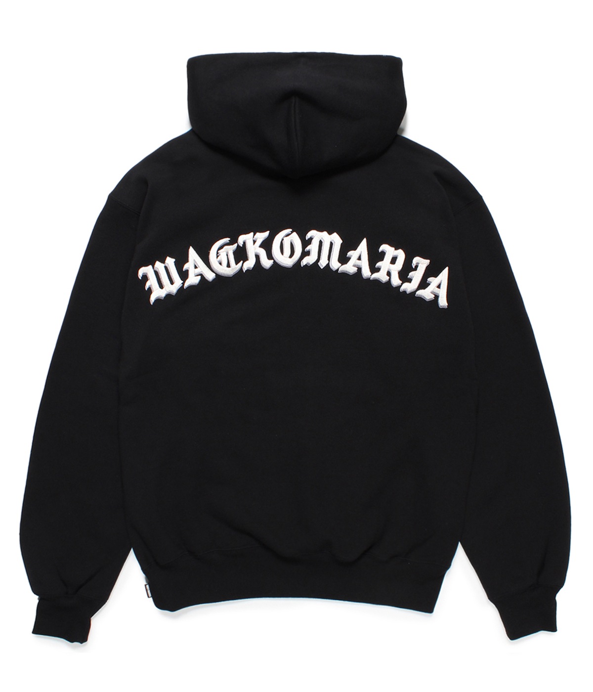 MIDDLE WEIGHT PULLOVER HOODED SWEAT SHIRT (TYPE-2)【BLACK】｜WACKO