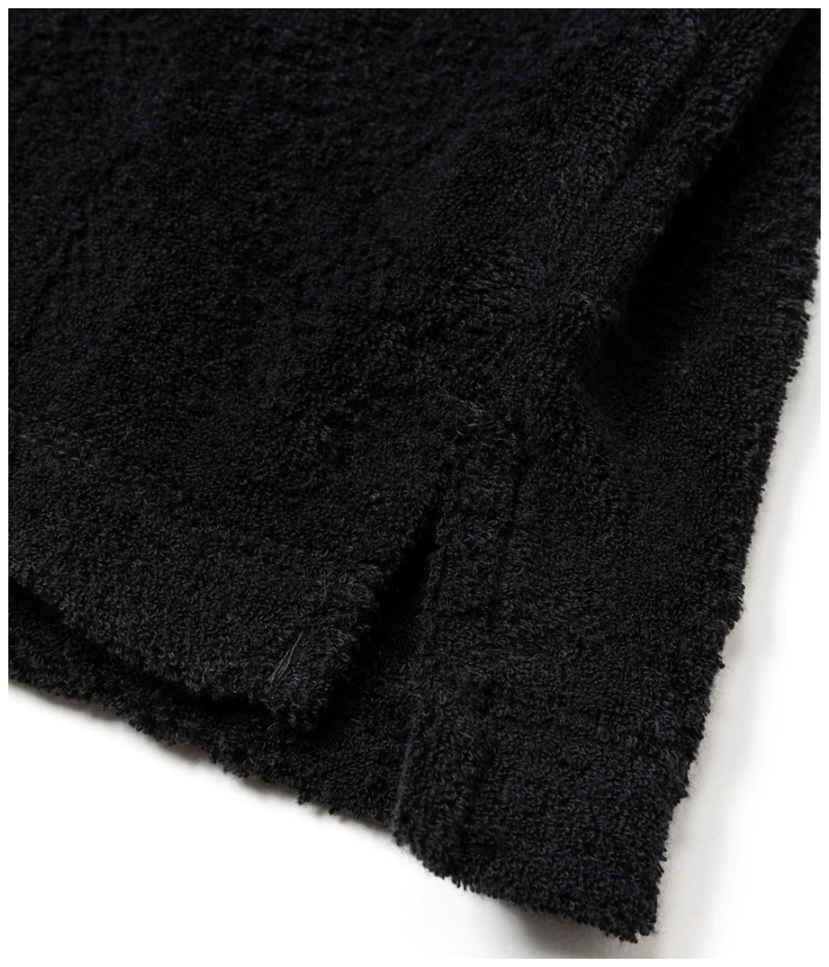 SNAKE PATTERN JACQUARD PILE POLO【BLACK】