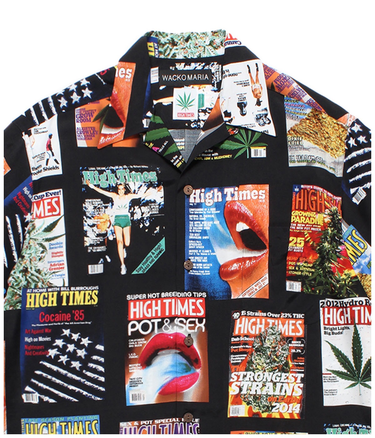 HIGHTIMES / HAWAIIAN SHIRT【BLACK】