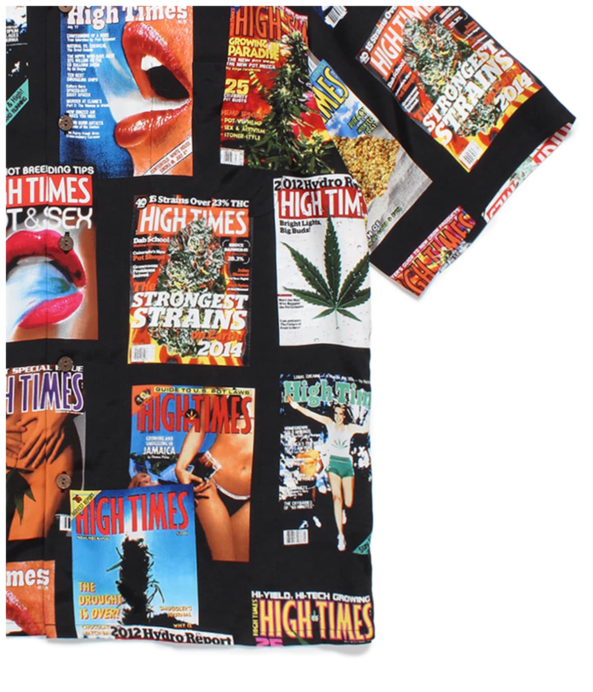 HIGHTIMES / HAWAIIAN SHIRT【BLACK】