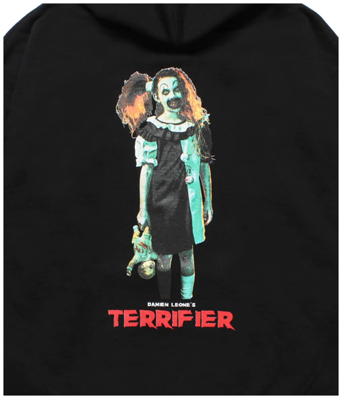 TERRIFIER / HEAVY WEIGHT HOODED SWEAT SHIRT (TYPE-4)【BLACK