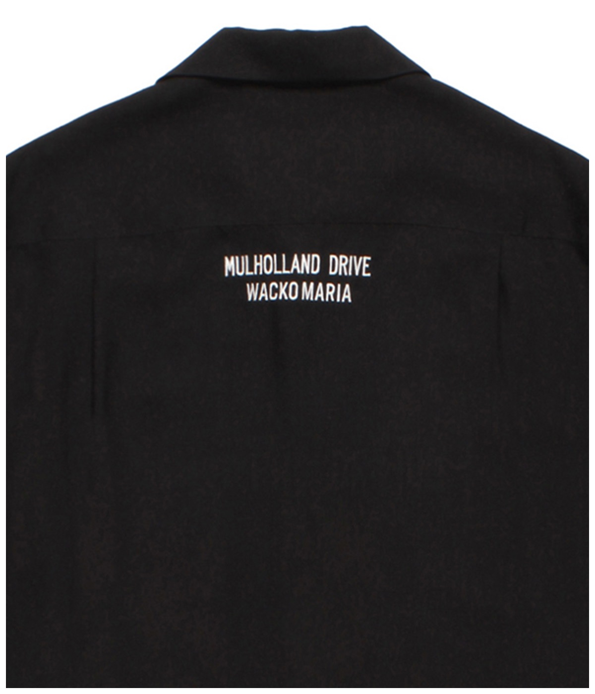 MULHOLLAND DRIVE / 50'S OPEN COLLAR SHIRT (TYPE-3)【BLACK】