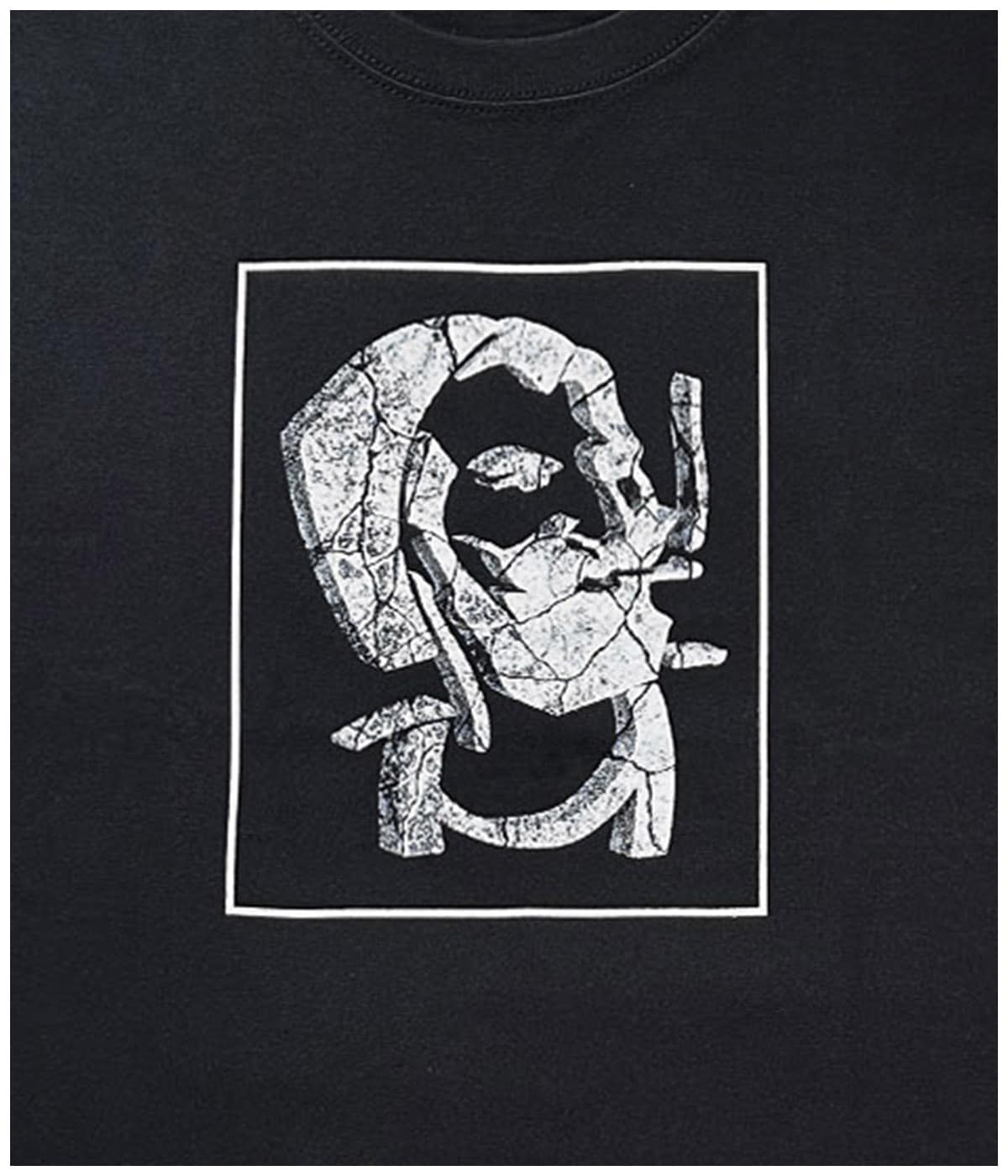 STONED ZIG-ZAG T SHIRT【BLACK】