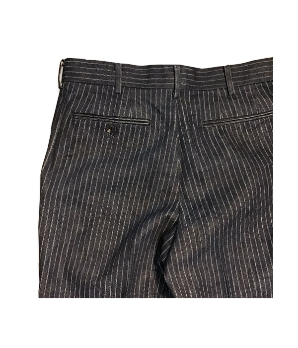 KAIHARA STRIPE DENIM STANDARD PANTS