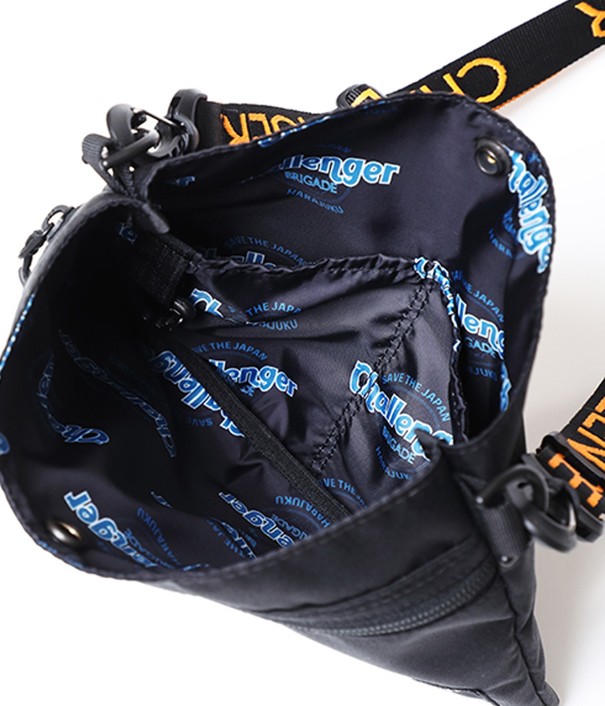 NYLON FIELD SACOCHE【BLACK】｜CHALLENGER｜MELTING POT（正規取扱店