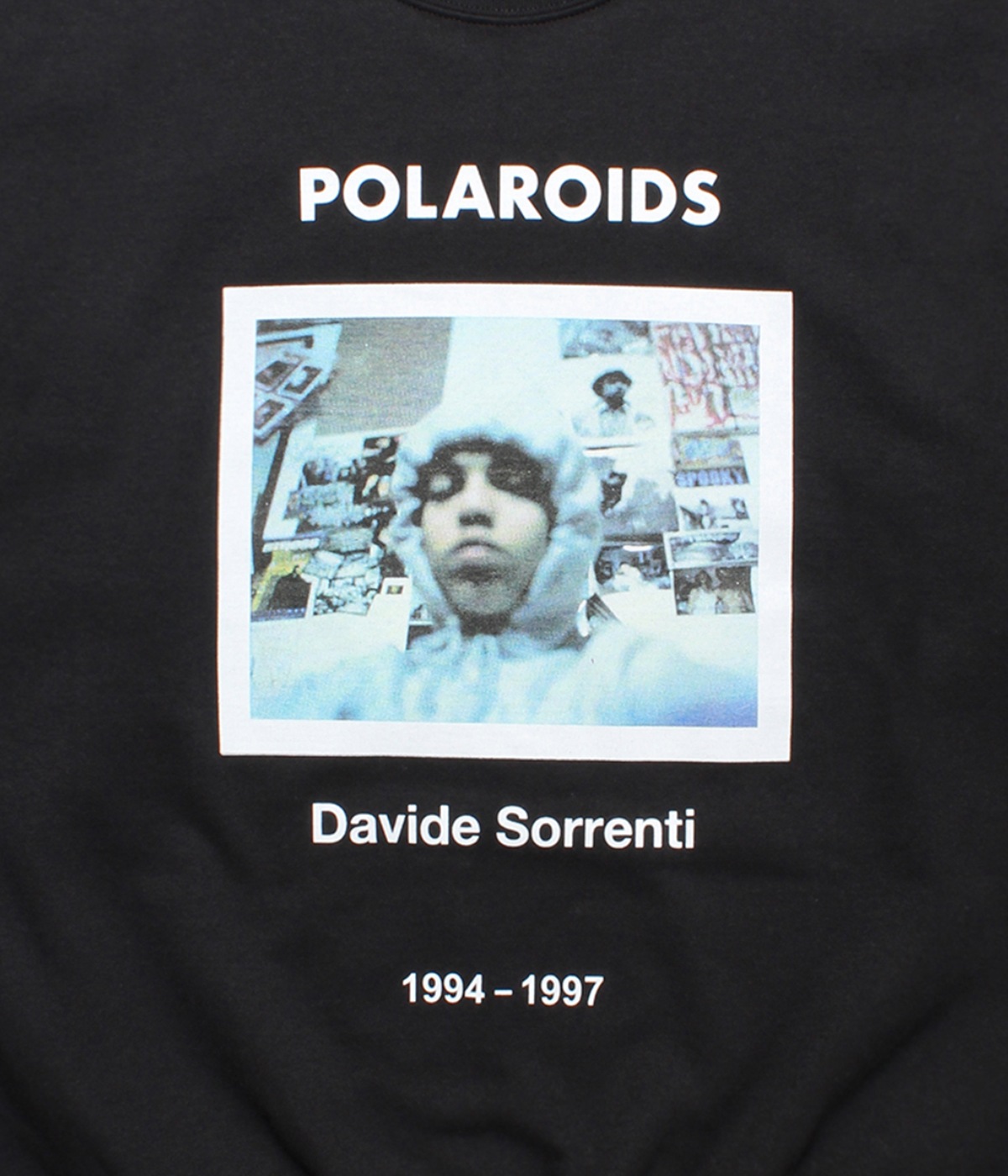 DAVIDE SORRENTI / CREW NECK SWEAT SHIRT (TYPE-1)【BLACK】｜WACKO
