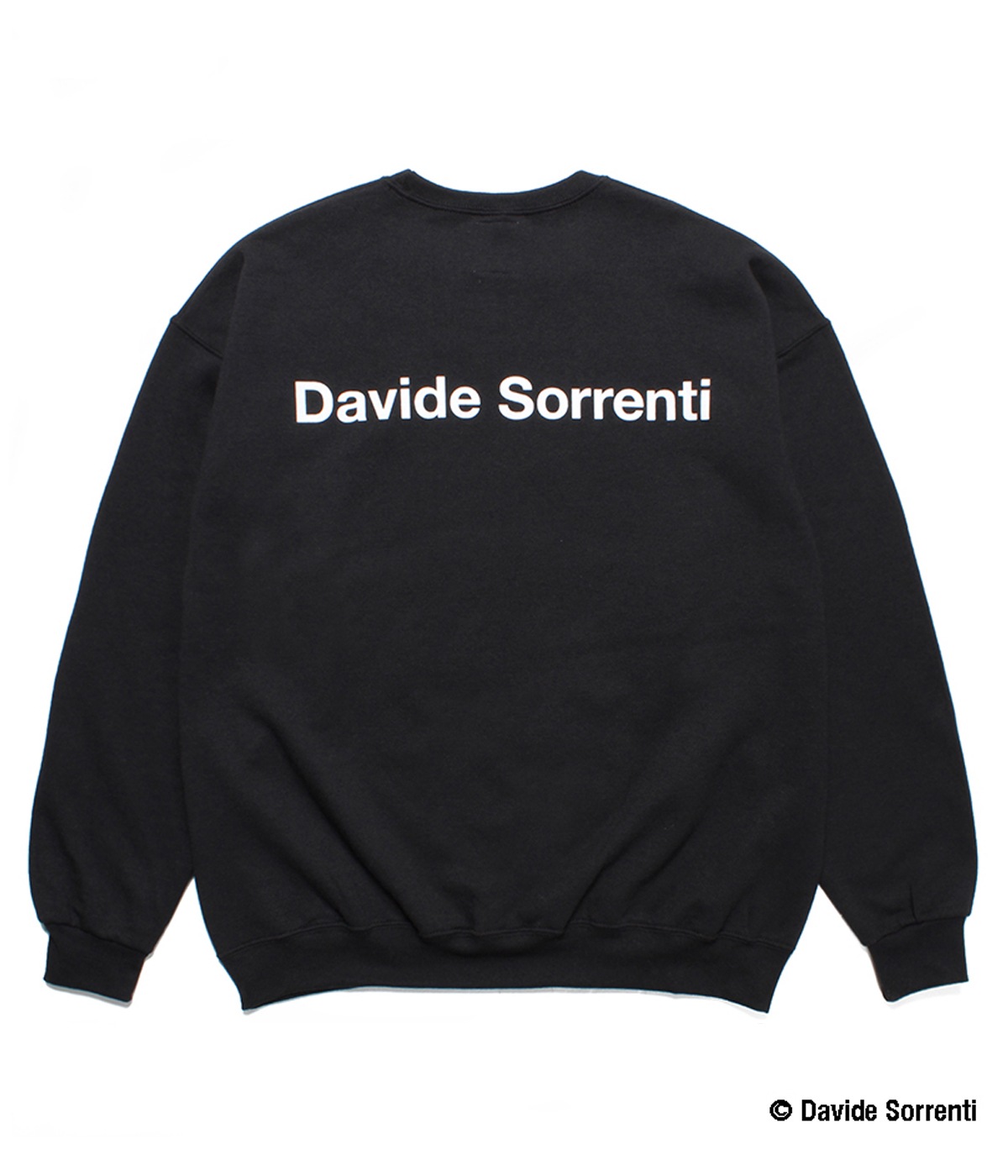 トップス WACKO MARIA DAVIDE SORRENTI SWEAT SHIRT DAVIDE SORRENTI / CREW NECK SWEAT SHIRT (TYPE-1)【BLACK】｜WACKO
