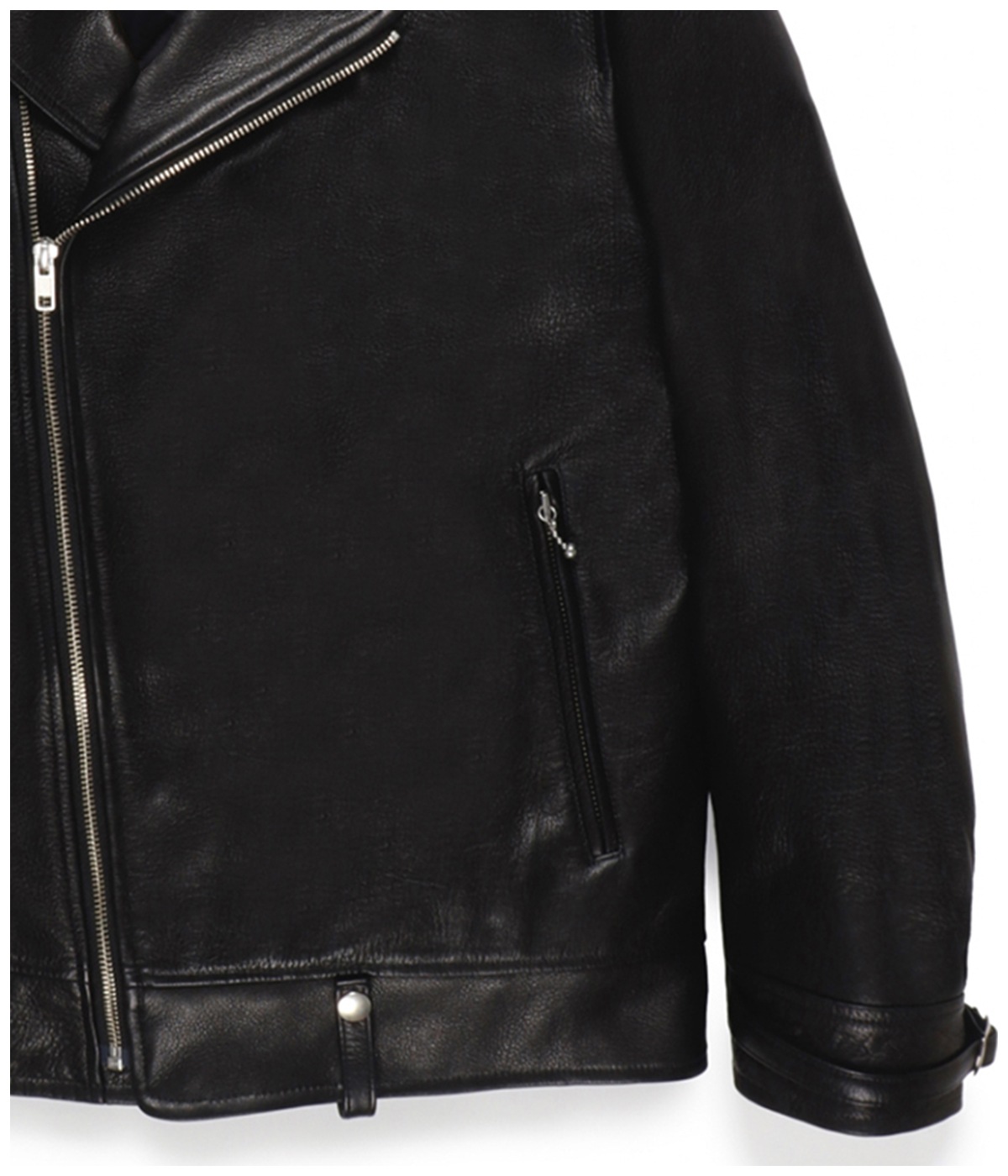 LEATHER DOUBLE RIDERS JACKET (TYPE-1)【BLACK】｜WACKO MARIA