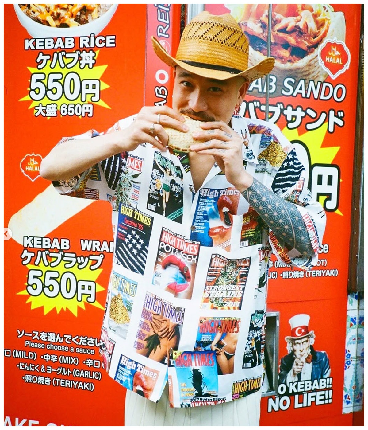HIGHTIMES / HAWAIIAN SHIRT【WHITE】