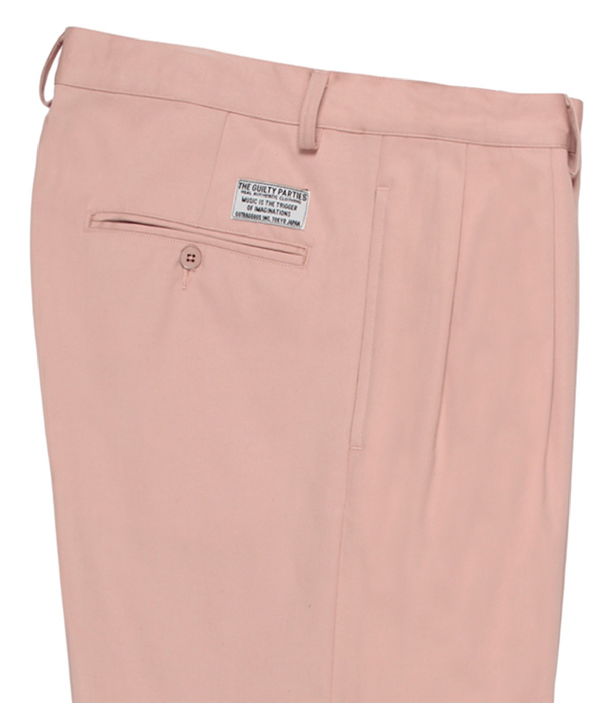 SOLBIATI / DOUBLE PLEATED SHORT TROUSERS【PINK】