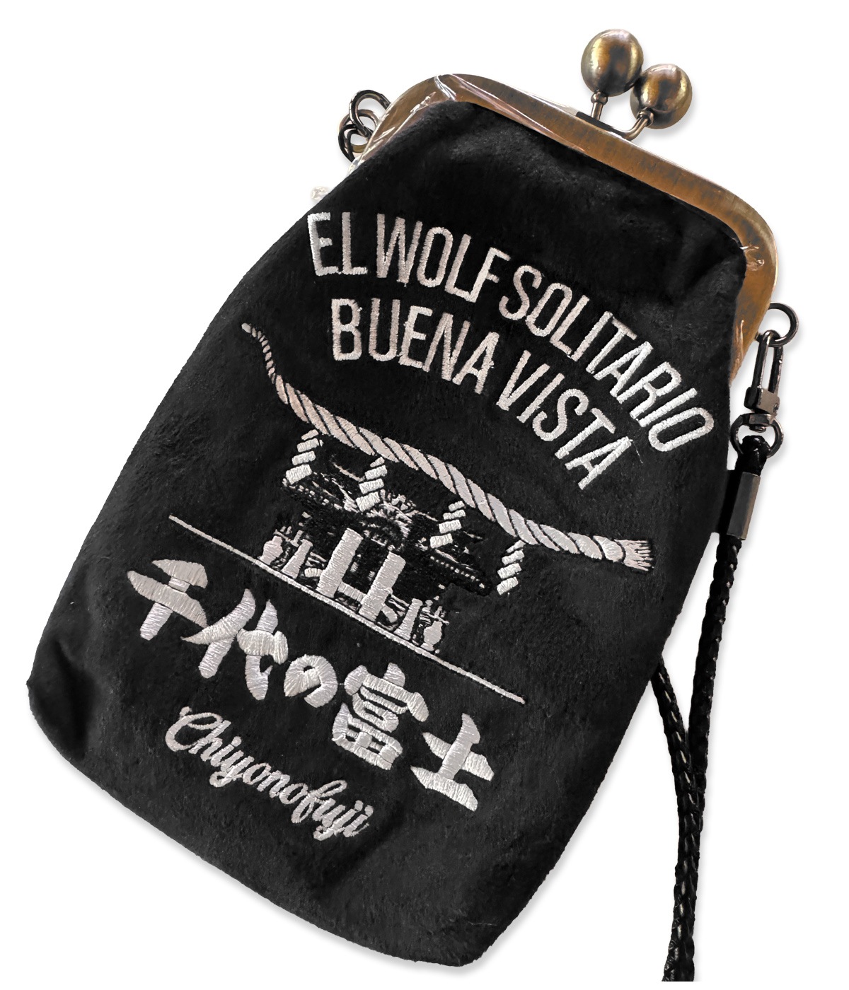 千代の富士×BUENA VISTA / がま口 pochette ウルフ【BLACK】