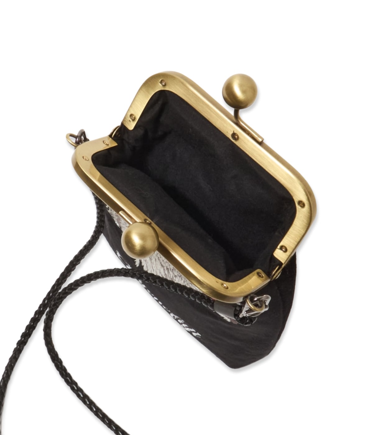 千代の富士×BUENA VISTA / がま口 pochette ウルフ【BLACK】