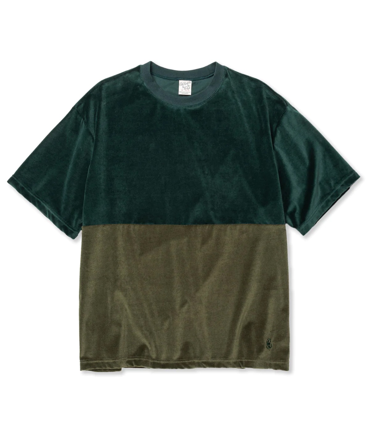 BICOLOR VELOUR DROP SHOULDER CS【3 Colors Available】