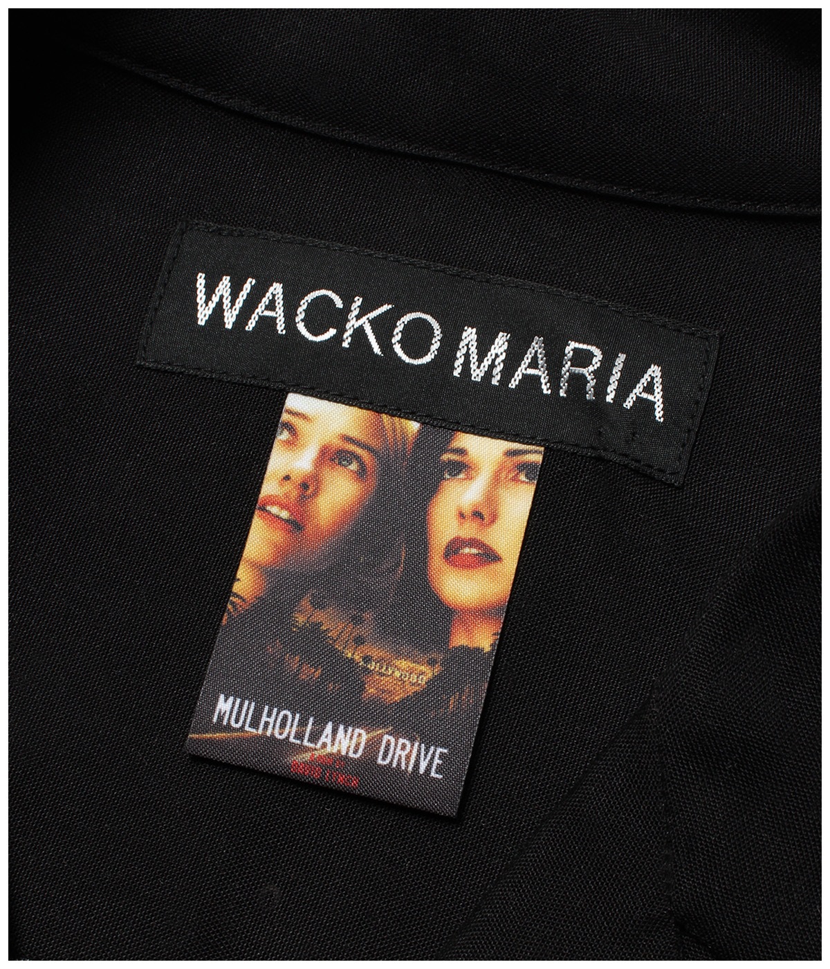 MULHOLLAND DRIVE / 50'S OPEN COLLAR SHIRT (TYPE-2)【BLACK】