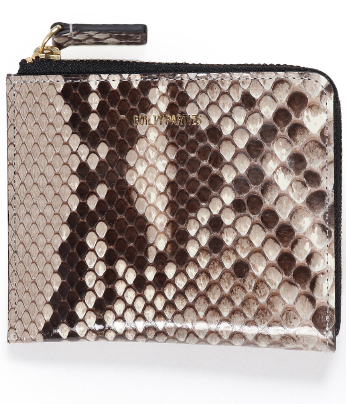 SPEAK EASY / ROUND ZIP WALLET (TYPE-3) -PYTHON-【WHITE】｜WACKO