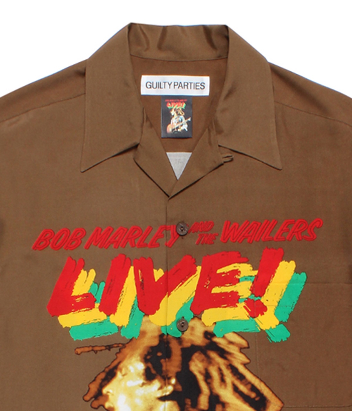 BOB MARLEY / HAWAIIAN SHIRT【BROWN】｜WACKO MARIA｜MELTING POT