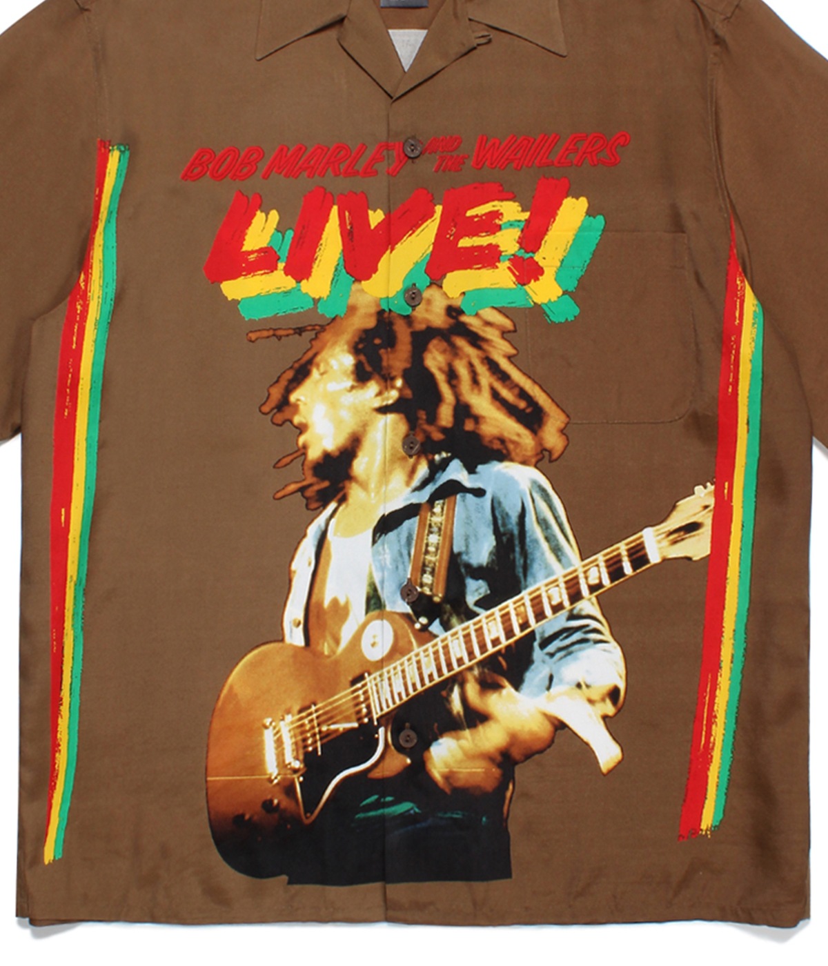 BOB MARLEY / HAWAIIAN SHIRT【BROWN】｜WACKO MARIA｜MELTING POT