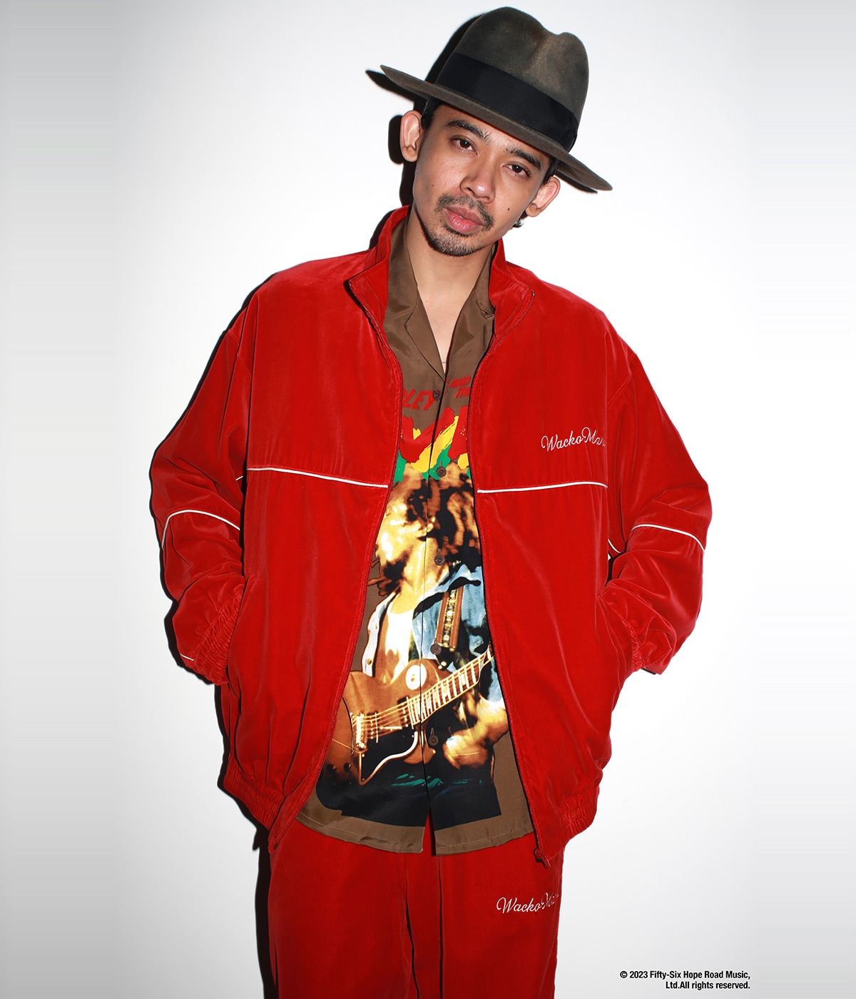 BOB MARLEY / HAWAIIAN SHIRT【BROWN】｜WACKO MARIA｜MELTING POT