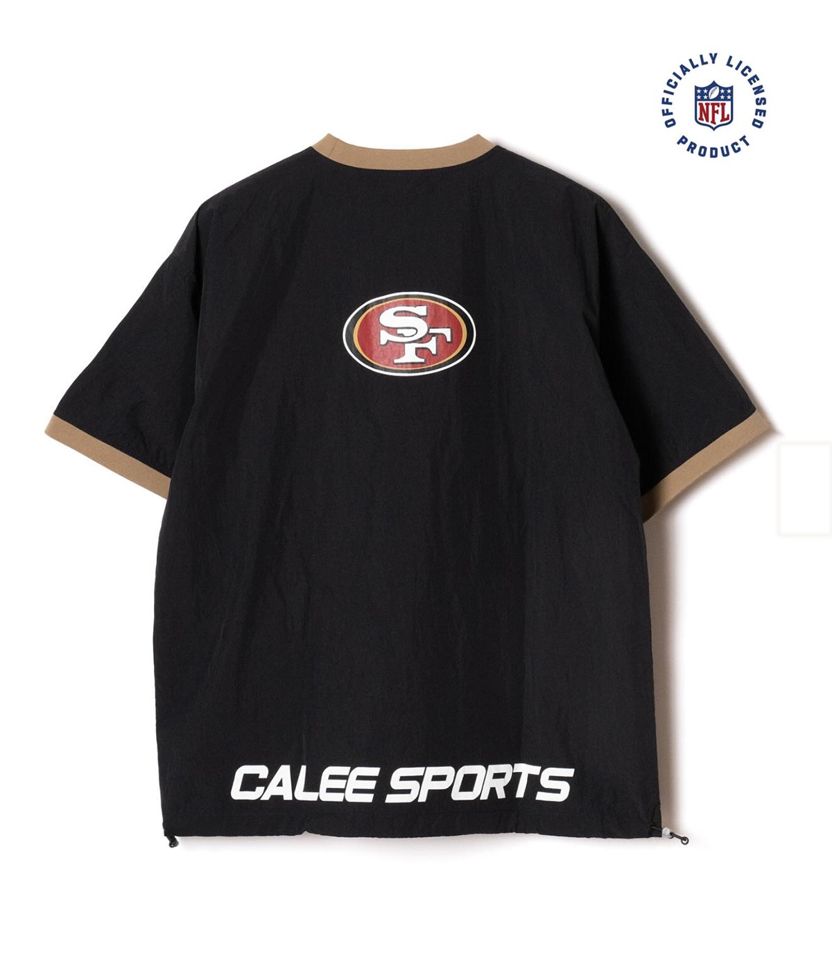 × NFL 49ERS S/S NYLON GAME SHIRT【BLACK】