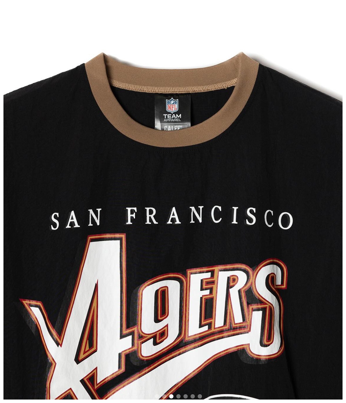 × NFL 49ERS S/S NYLON GAME SHIRT【BLACK】