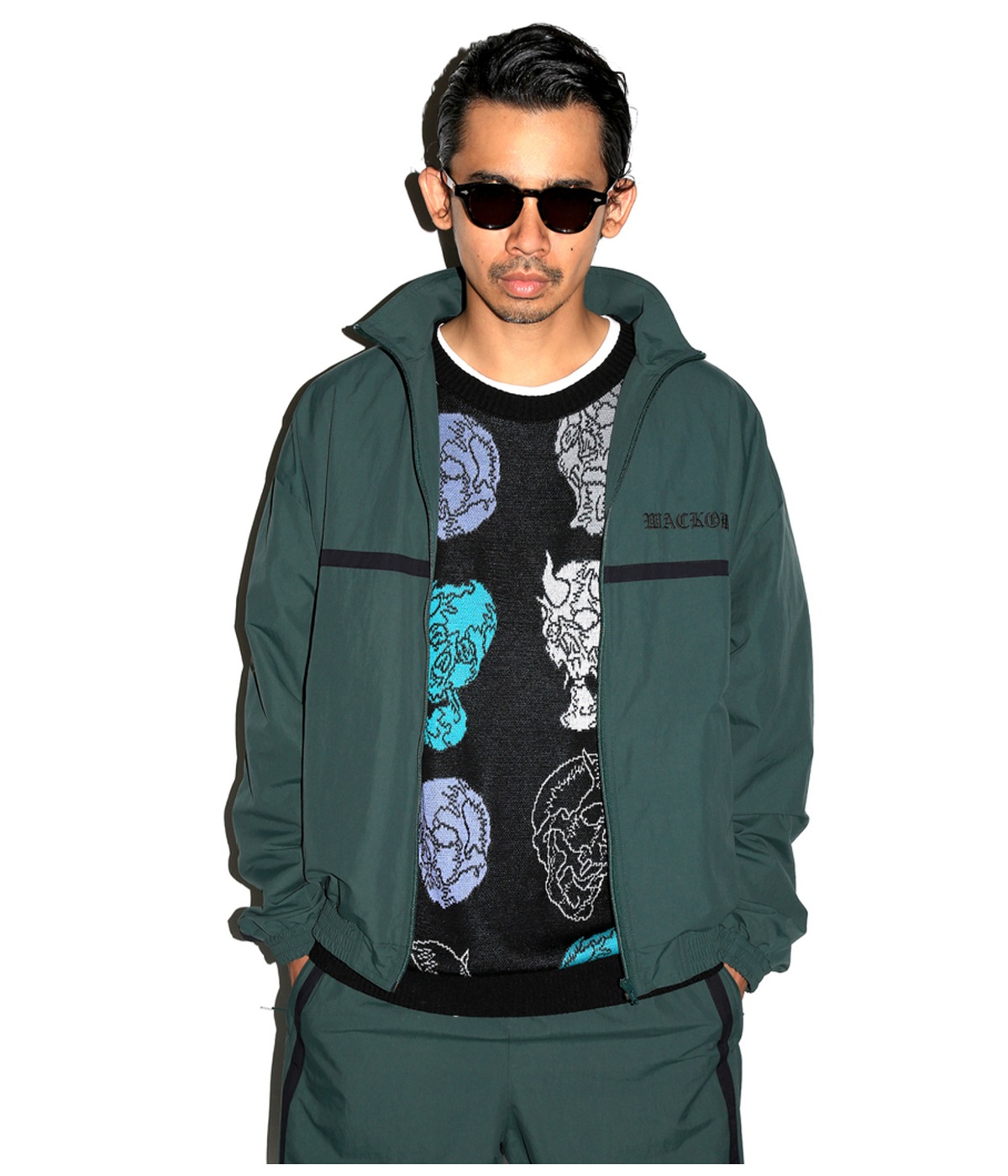 NYLON TRACK JACKET【GREEN】｜WACKO MARIA｜MELTING POT（正規
