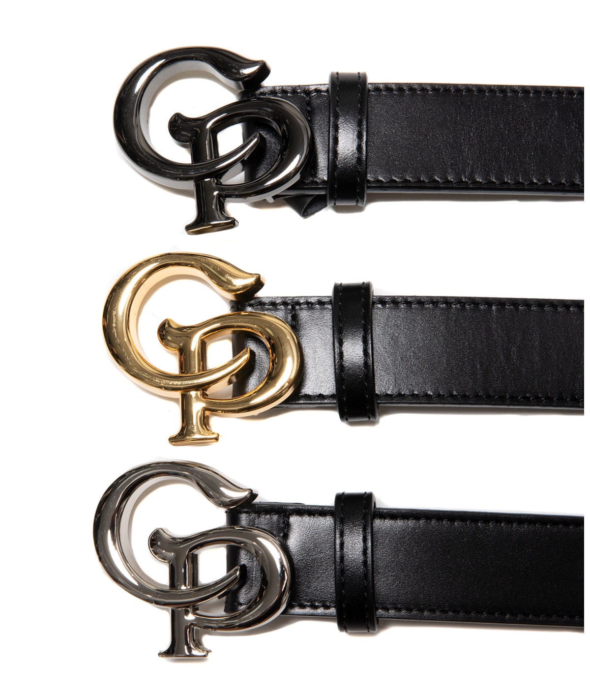 Symbol Buckle Leather Belt【SILVER】｜COOTIE PRODUCTIONS