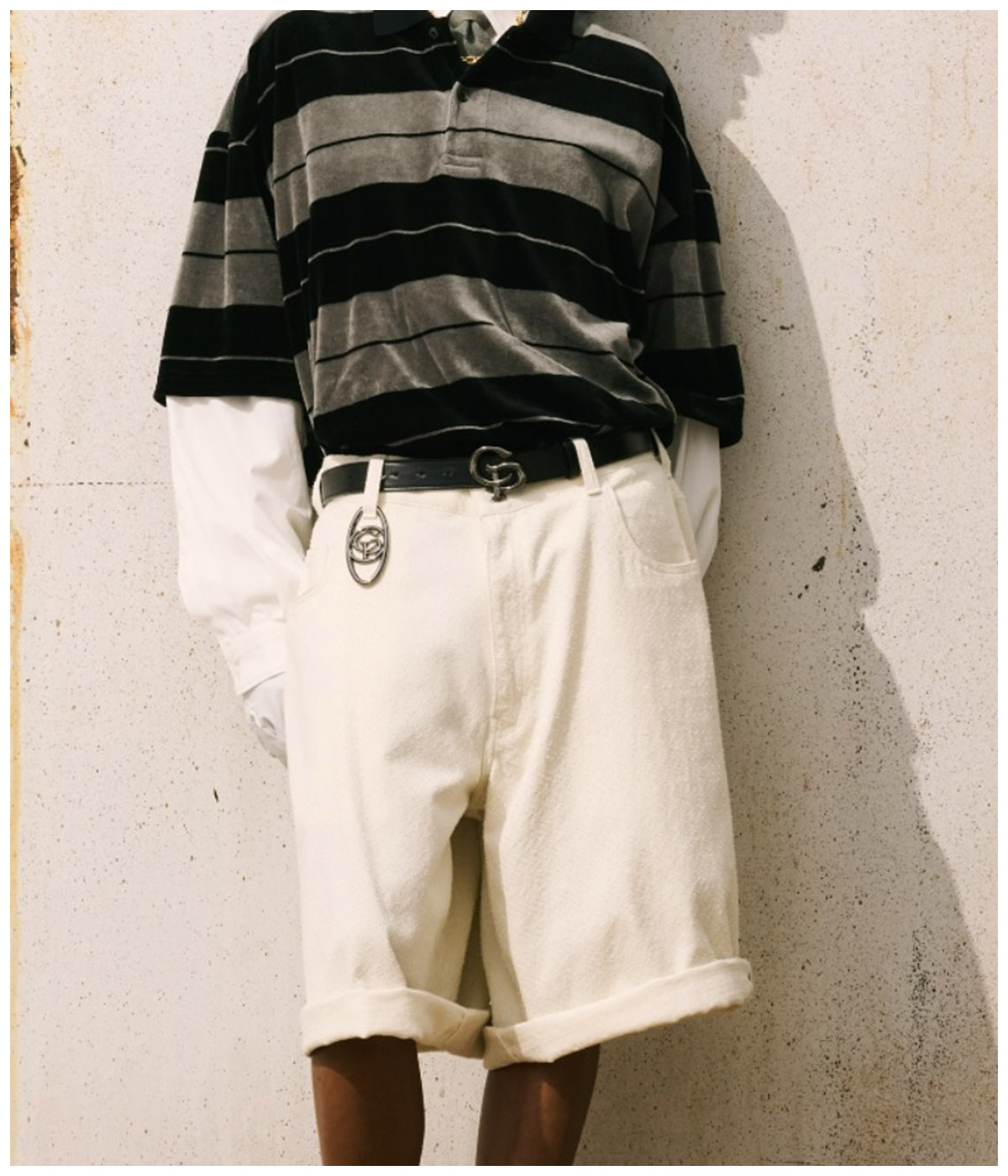 Symbol Buckle Leather Belt【SILVER】｜COOTIE PRODUCTIONS