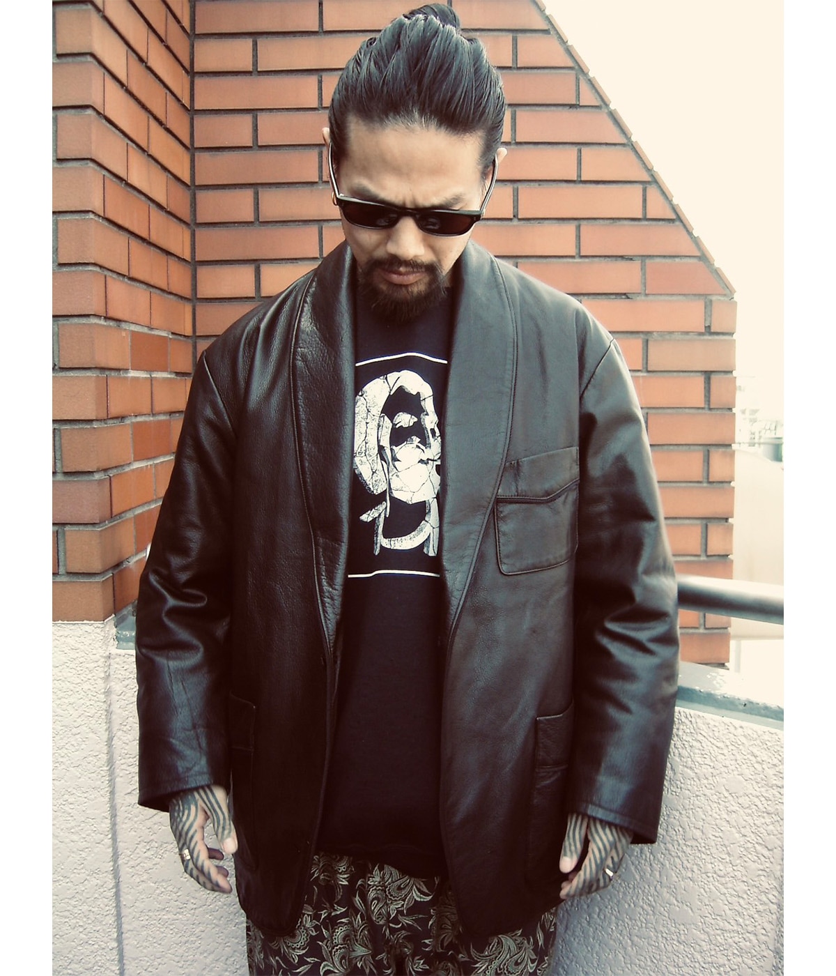 LEATHER SMOKING JACKET【BLACK】｜exodus brand™｜MELTING POT（正規
