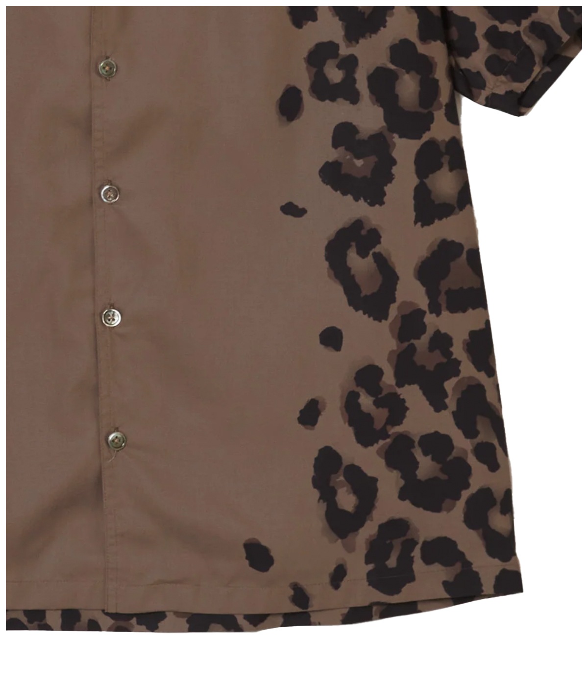 LEOPARD BOWLING SHIRT【BEIGE】