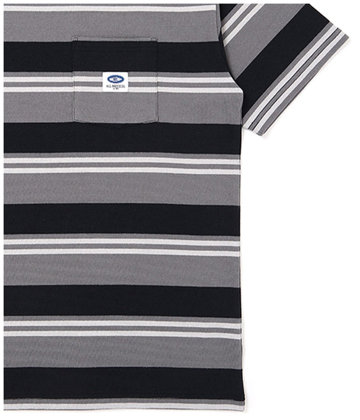 グレーSボーダーT S/S BORDER TEE【GRAY-BLACK】｜CHALLENGER｜MELTING POT（正規取扱店
