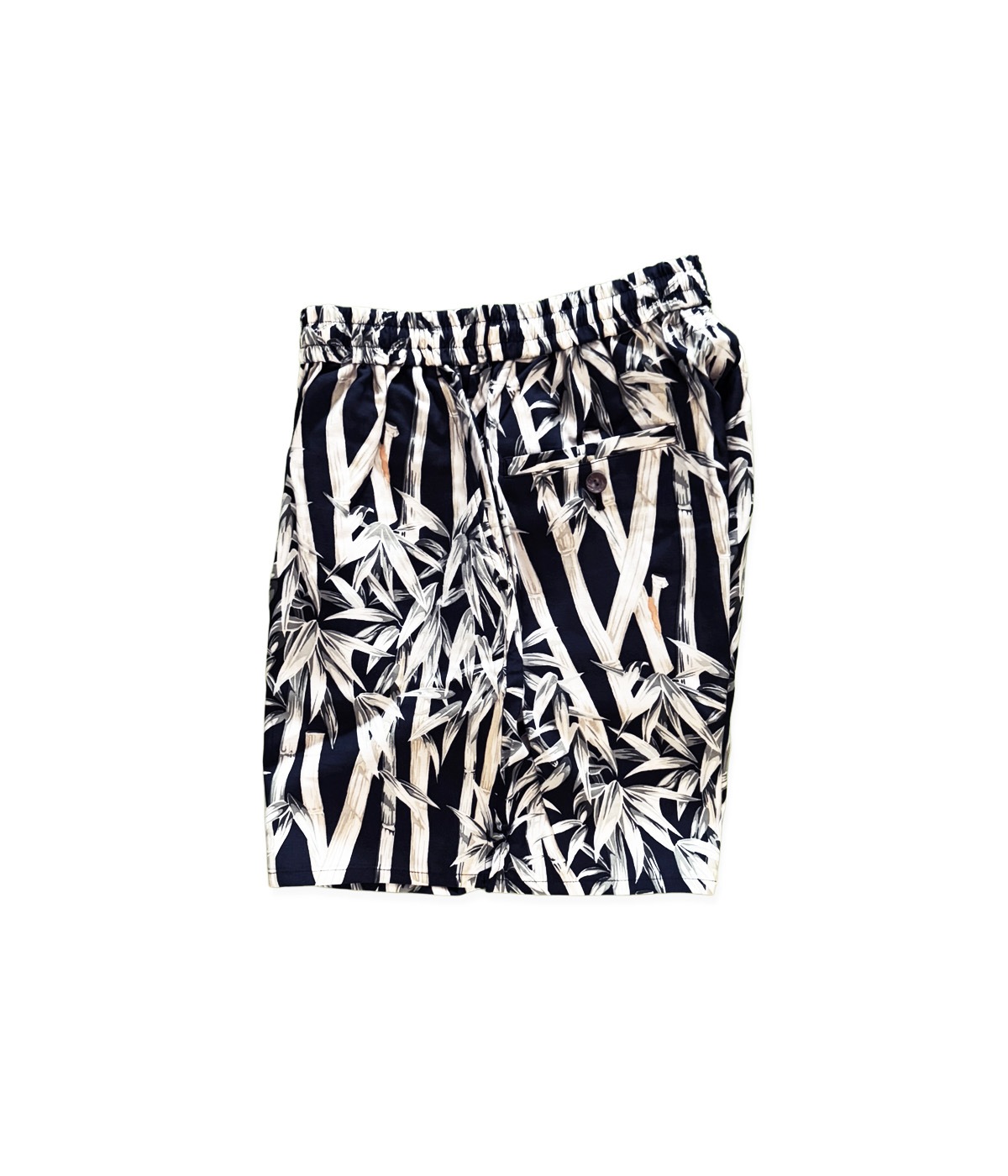 BIG BAMBOO HAWAIIAN SHORTS【BLACK】