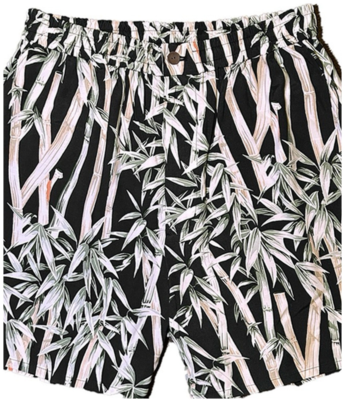 BIG BAMBOO HAWAIIAN SHORTS【BLACK】