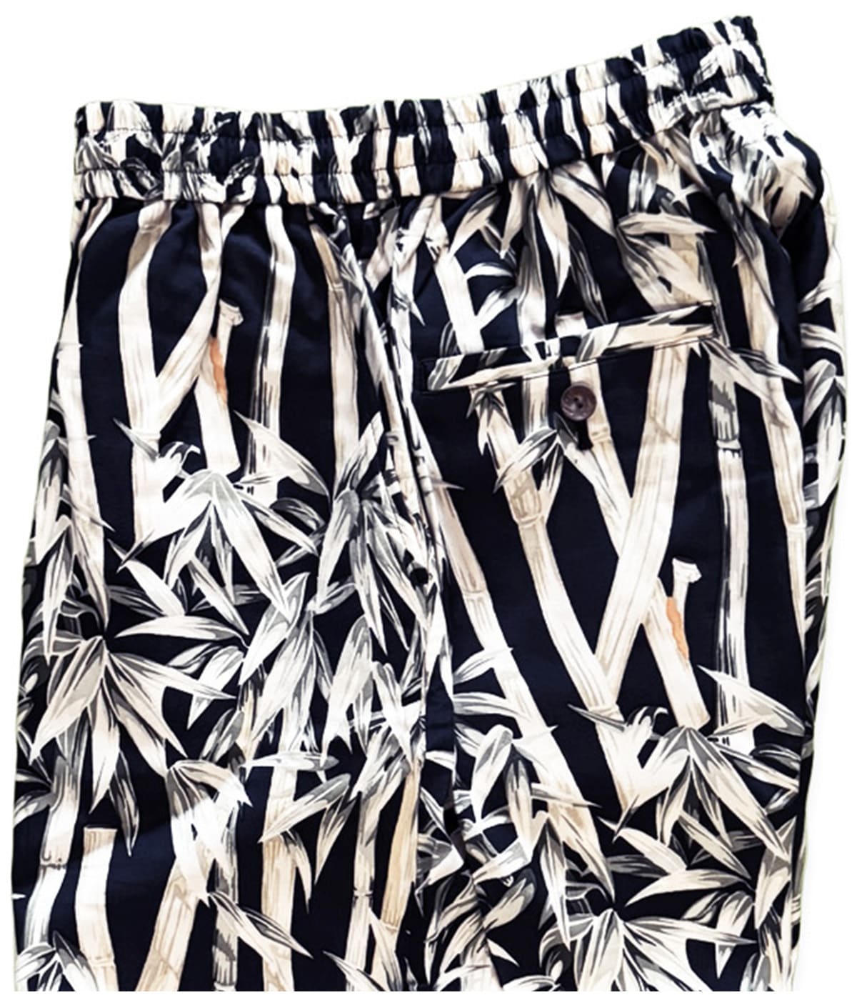 BIG BAMBOO HAWAIIAN SHORTS【BLACK】