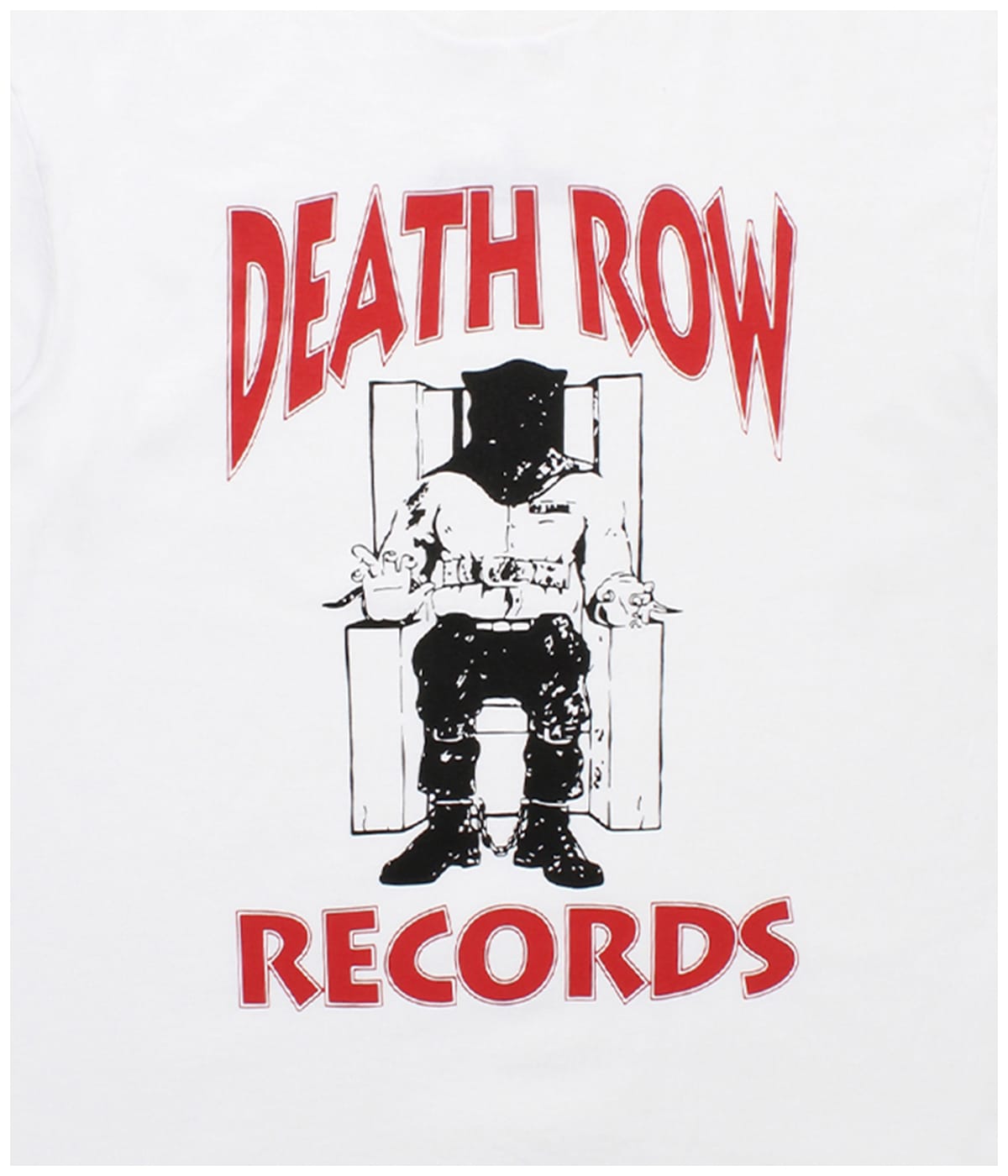 DEATH ROW RECORDS / WASHED HEAVY WEIGHT T-SHIRT【WHITE