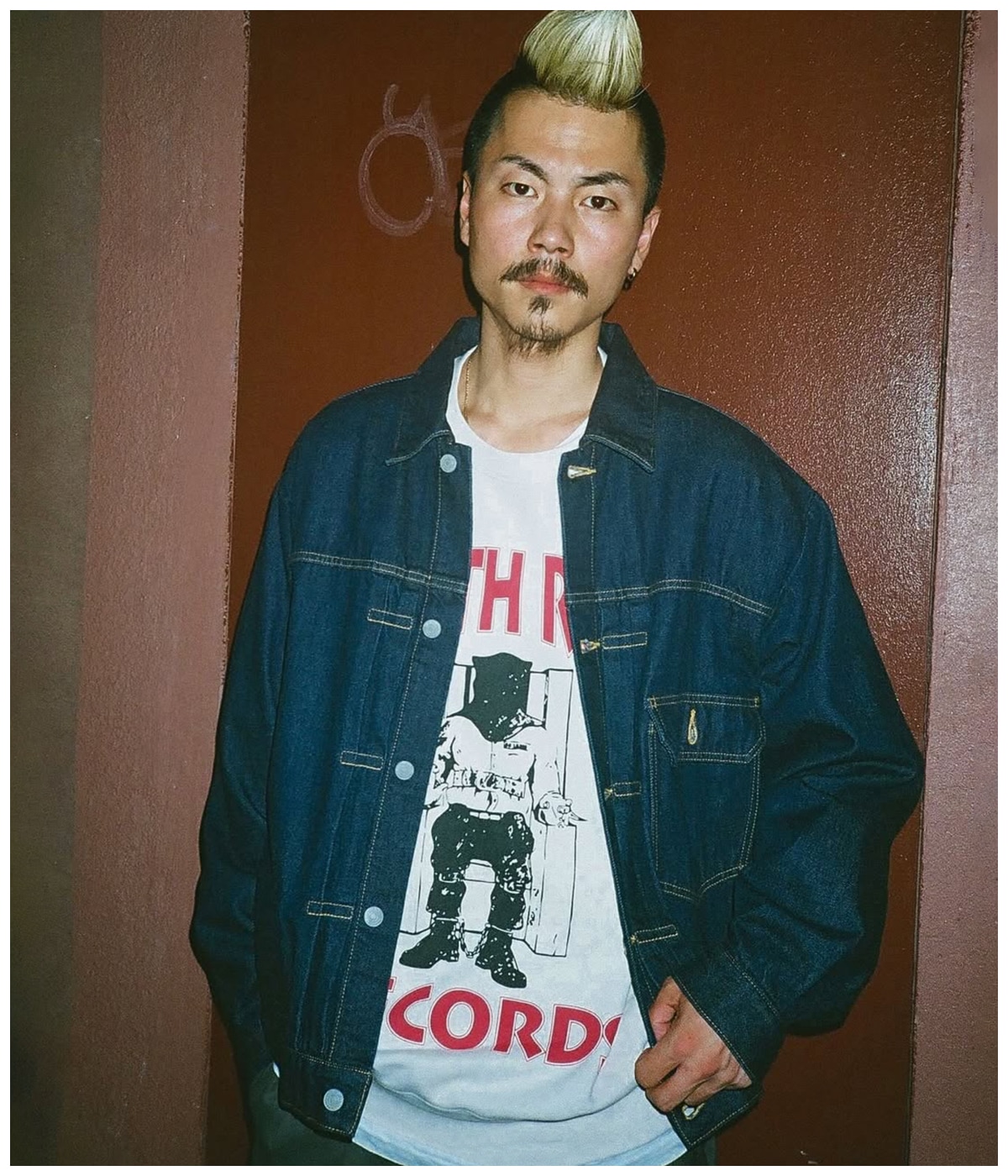 DEATH ROW RECORDS / WASHED HEAVY WEIGHT T-SHIRT【WHITE