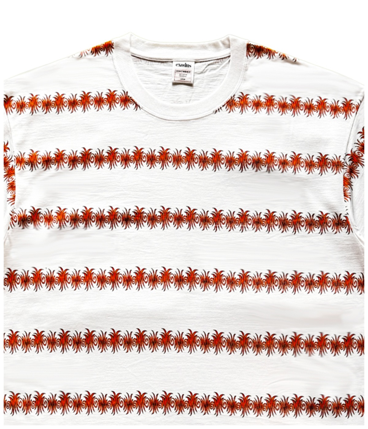 GLASS STRIPE S/S T SHIRT【WHITE】