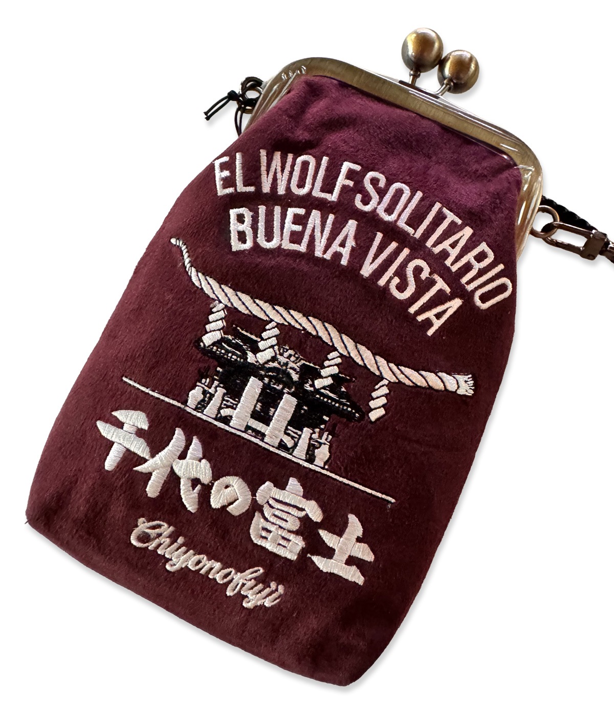 千代の富士×BUENA VISTA / がま口 pochette 千代の富士【BROWN】