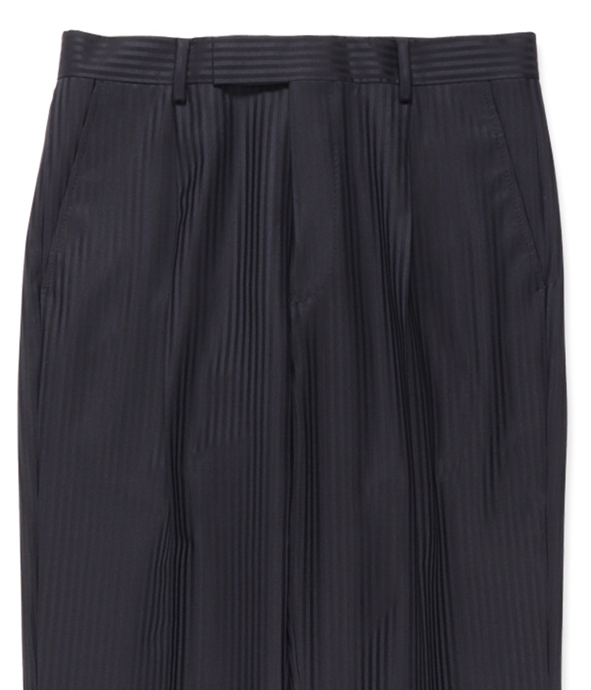 DORMEUIL / PLEATED TROUSERS (TYPE-2)【BLACK】｜WACKO MARIA