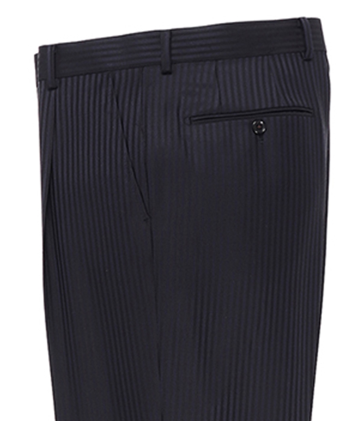 DORMEUIL / STRIPED PLEATED TROUSERS -SHADOW STRIPED- (TYPE-1