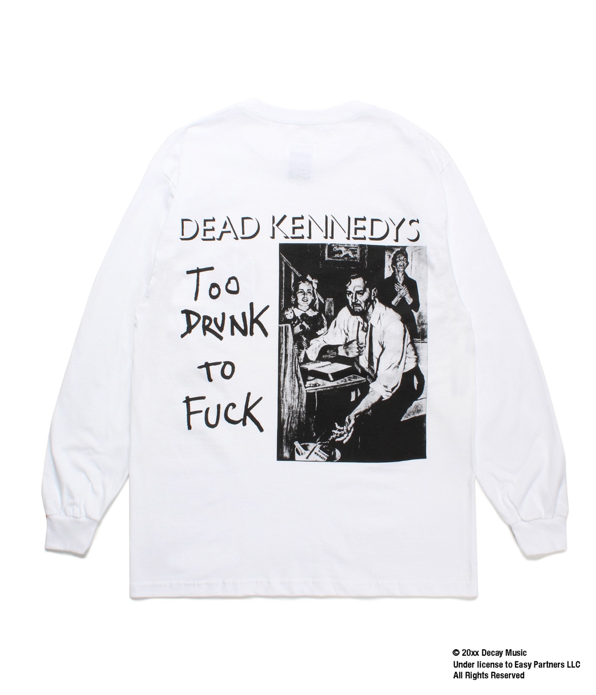 DEAD KENNEDYS / CREW NECK LONG SLEEVE T-SHIRT【WHITE】