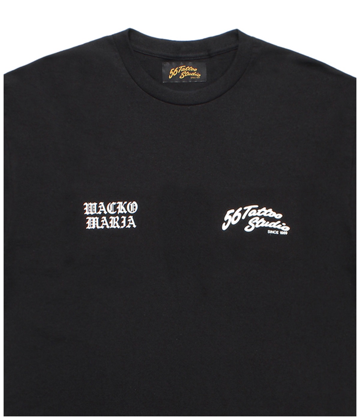 56 TATTOO STUDIO / CREW NECK T-SHIRT【BLACK】｜WACKO MARIA