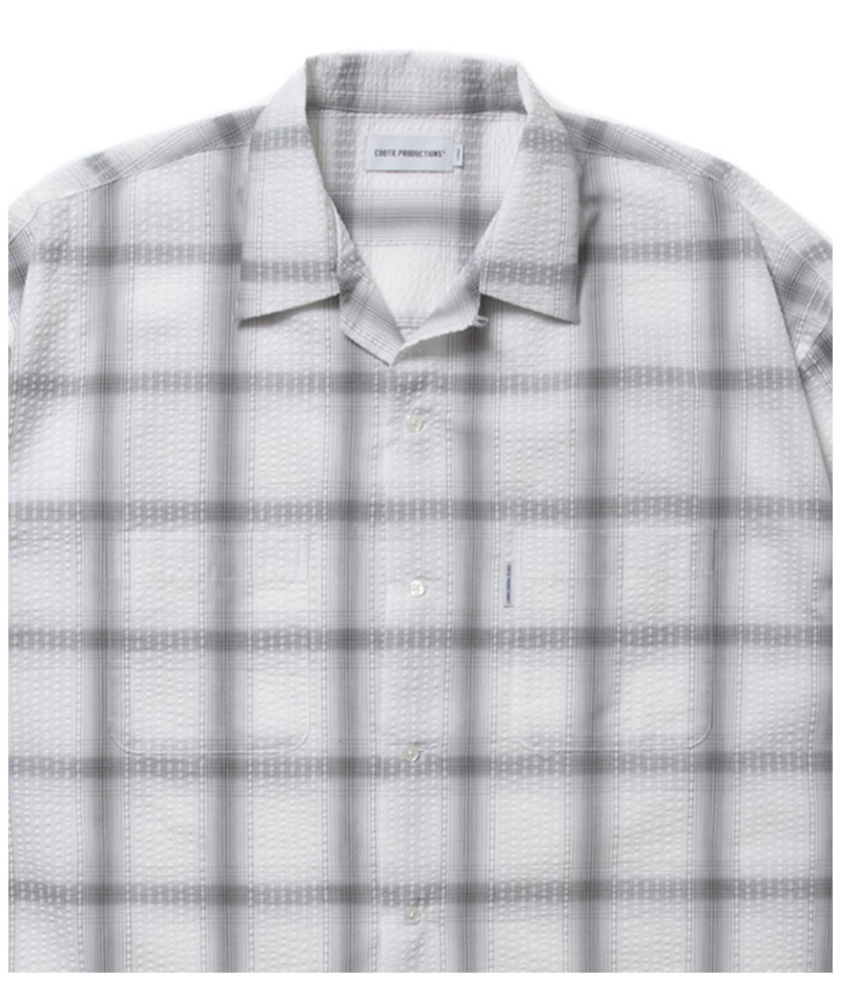 T/C Sucker Ombre Check L/S Shirt【GRAY】｜COOTIE PRODUCTIONS