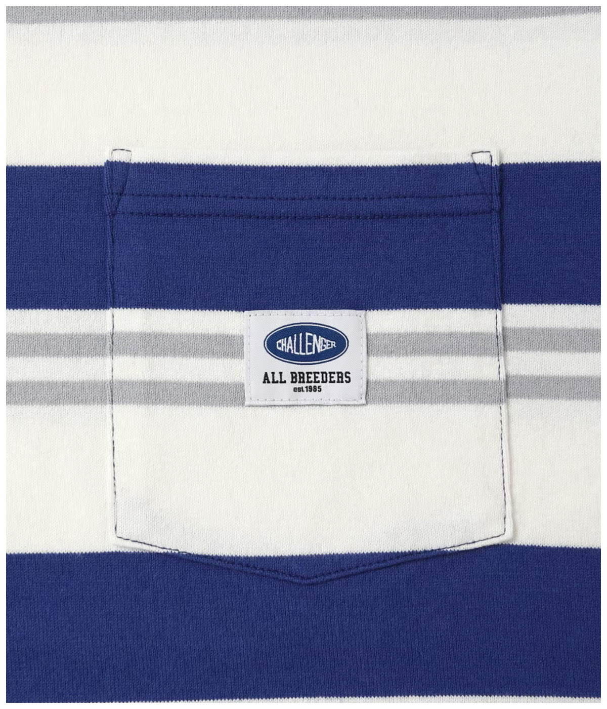 S/S BORDER TEE【BLUE-WHITE】｜CHALLENGER｜MELTING POT（正規