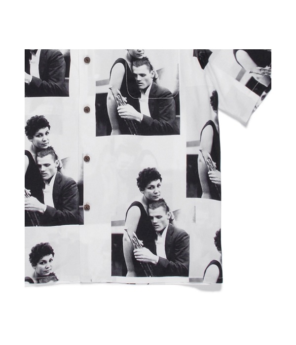 CHET BAKER / S/S HAWAIIAN SHIRT (TYPE-3)【WHITE】