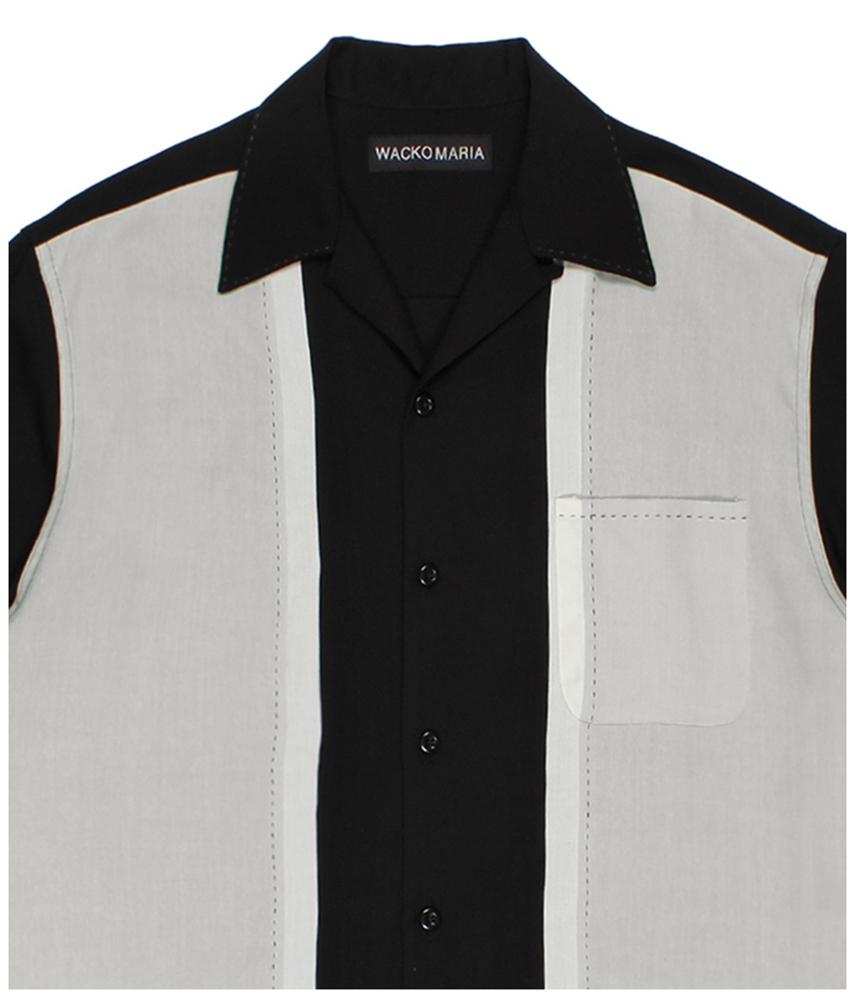 SWITCHING 50'S OPEN COLLAR SHIRT (TYPE-1)【L-GRAY】｜WACKO MARIA