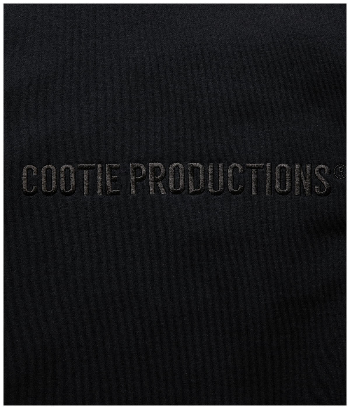 Open End Yarn Sweat Crew (Embroidery)【BLACK】｜COOTIE PRODUCTIONS