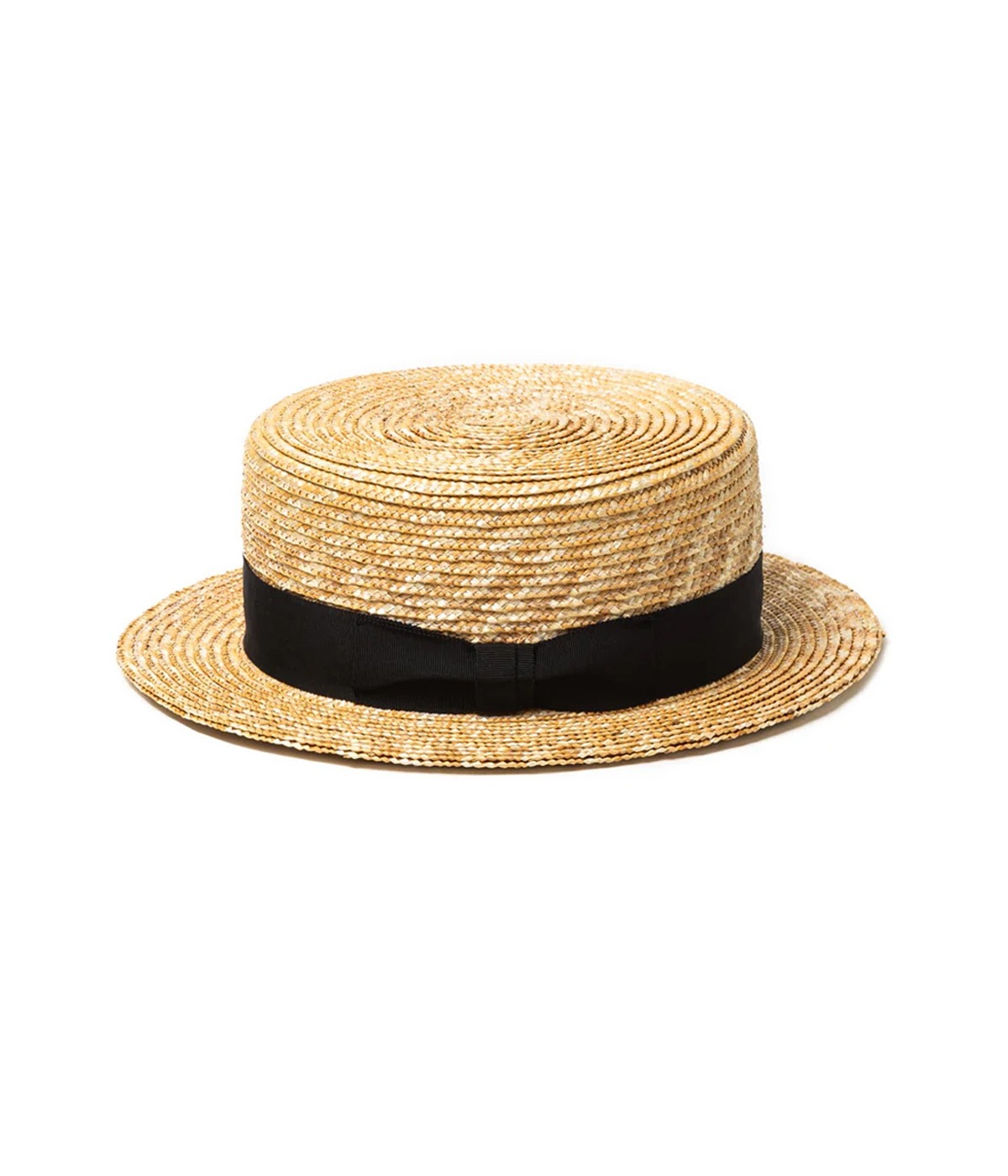 STRAW BOATER HAT【BEIGE】