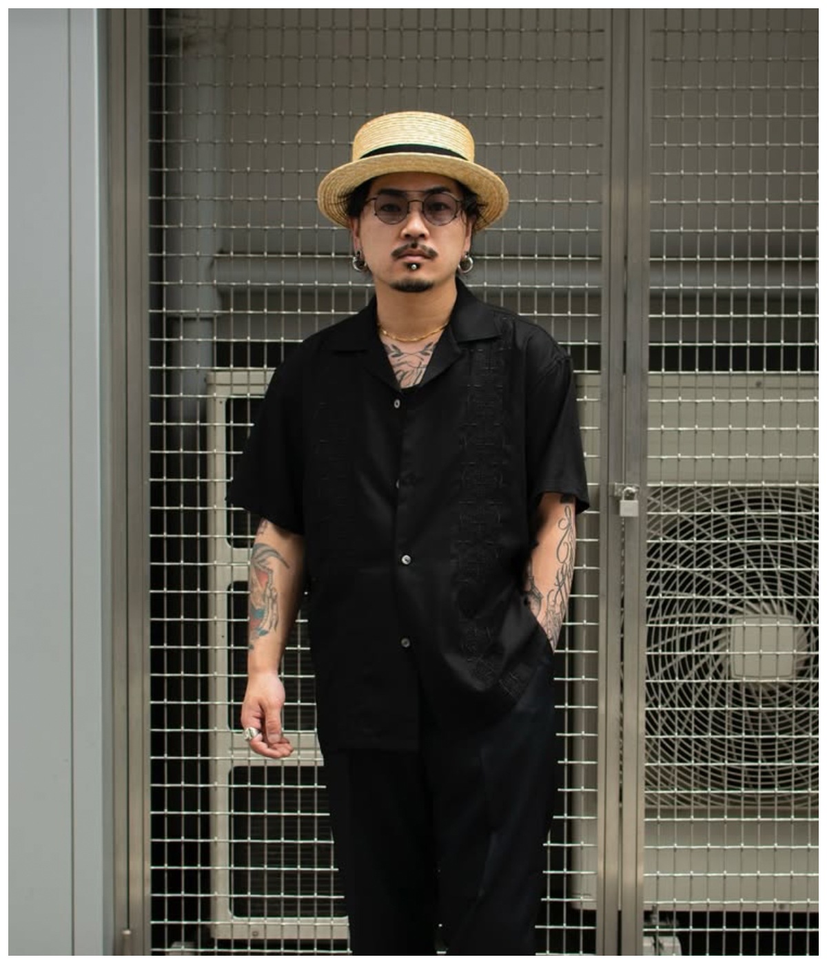 STRAW BOATER HAT【BEIGE】