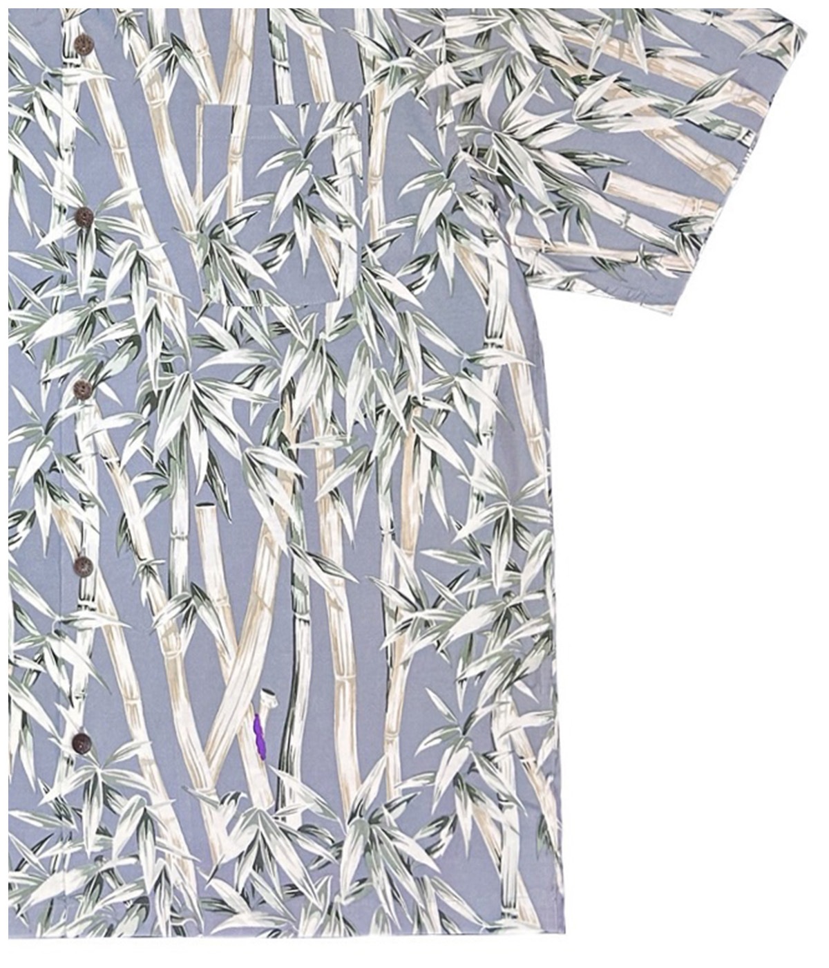 BIG BAMBOO HAWAIIAN SHIRT【GRAY】